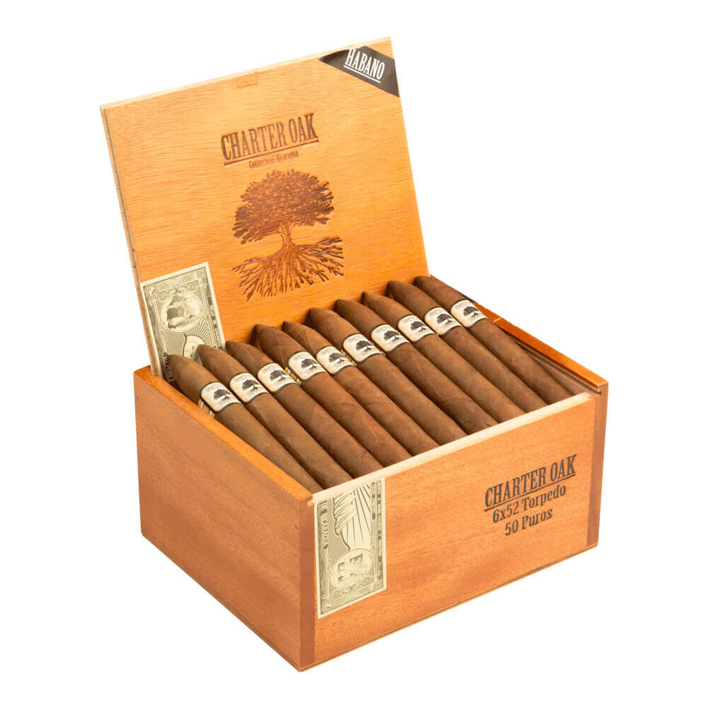 Foundation Charter Oak Habano Torpedo Cigars
